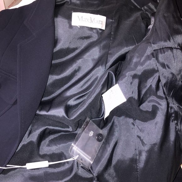 MAXMARA Navy Blue Blazer Size 2-4 - Picture 9 of 16